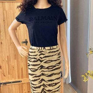 Authentic Dolce & Gabbana Tiger Print Midi Skirt
